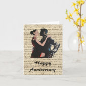 Tango-dansers Kaart (Gele Bloem)