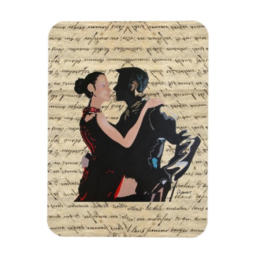 Tango-dansers Magneet (Verticaal)