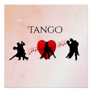 Tango dansers perfect poster
