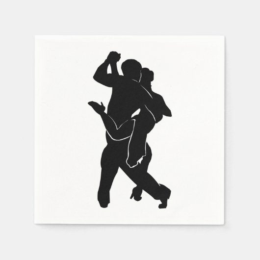 Tango-dansers Servetten (Voorkant)