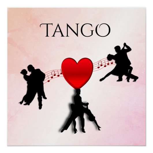 Tango Dansers Tangy Perfect Poster (Voorkant)