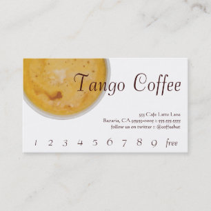 Tango Drink Punch / Carte de fidélité