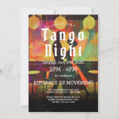 Tango feest en tango dansers uitnodiging (Voorkant)