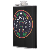 Tango Fileteado Porteño Buenos Aires Circle Art Heupfles (Links)