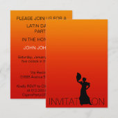 Tango Flamenco Latijnse Dance Party Kaart (Voorkant / Achterkant)