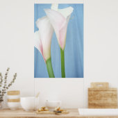 Tango Fleurs de Lys Blancs Photo Poster Art Imprim (Cuisine)