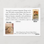 Tango Gig Briefkaart (Achterkant)