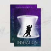 Tango Latin Dance Moderne Vip Invitation (Devant / Derrière)