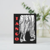Tango Legs Briefkaart (Staand voorkant)