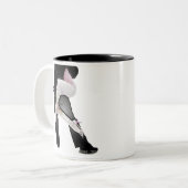 Tango legs tweekleurige koffiemok (Voorkant links)