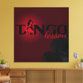 Tango Lesson - Gewikkeld Canvas Afdruk (Insitu (Woonkamer))