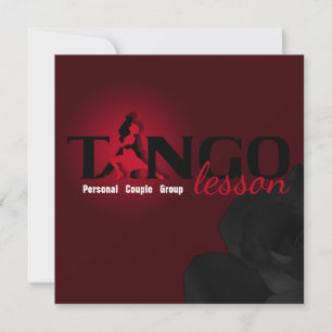 Tango Lesson - Kaart, uitnodiging