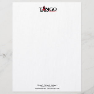 Tango Lesson - Letterhead Persoonlijk Briefhoofd