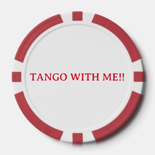 TANGO MET MIJ!! JOKE POKER CHIPS (Voorkant)