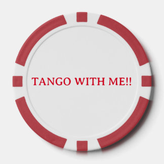 TANGO MET MIJ!! JOKE POKER POKER CHIPS