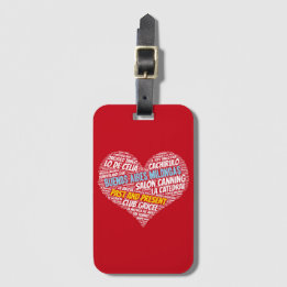 Tango Milongas van Buenos Aires Verleden en Cadeau Bagagelabel