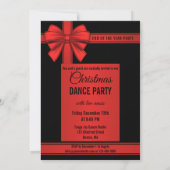 Tango Noël Nouvel An Dance Party Invitation (Dos)