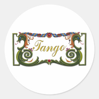 Tango Origineel ontwerp! Ronde Sticker