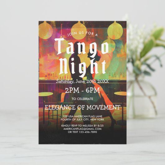 Tango party et danseurs de Tango Invitation (Debout devant)