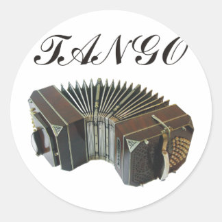 Tango-producten en -Design! Argentijnse muziek! Ronde Sticker
