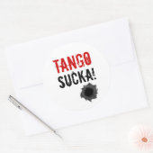 Tango sucka ! autocollant avec trou de balle (Enveloppe)