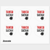 Tango sucka ! autocollant avec trou de balle (Feuille)