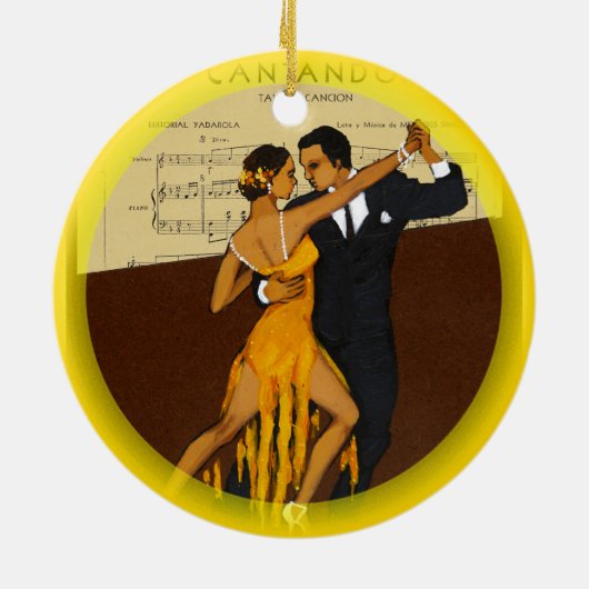TANGO-versiering Keramisch Ornament (Achterkant)