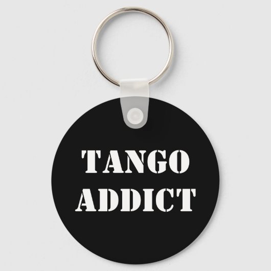 Tangoverslaafde Tanguero Argentijnse Tango Sleutelhanger (Voorkant)