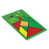 Tangram Christmas Elf Magnet - Elfe avec bougie (Côté Droit)