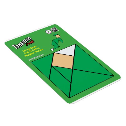 Tangram eigenzinnige elf magneet - Sprinter (Rechterzijde)