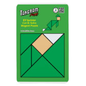 Tangram eigenzinnige elf magneet - Sprinter (Verticaal)