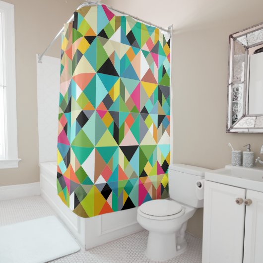 tangram geo multi douchegordijn (In situ)