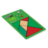Tangram Kerst Elf Magneet - Onder de Mistletoe (Rechterzijde)