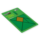 Tangram Kerstmagneet - Halve Kerstboom Magneet (Rechterzijde)