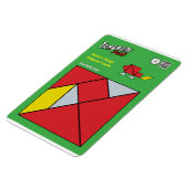 Tangram Kerstmagneet - Santa's Sleigh Magneet (Linkerzijde)