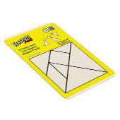 Tangram magneet puzzel - 3 Franse hennen (Rechterzijde)