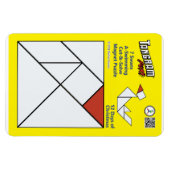 Tangram magneet puzzel - 7 zwanen A-zwemmen (Horizontaal)