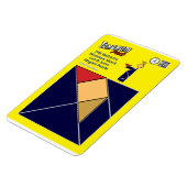 Tangram Magnet de la Nativité - Wiseman avec Myrrh (Côté Gauche)