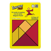Tangram Magnet Puzzel - 10 Heren A-Leaping