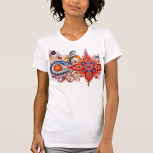 Tangram Ontwerp van: RokCloneDesigns Veelkleurige T-shirt