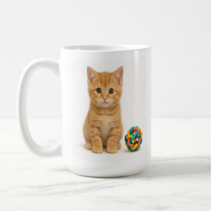 Tangy Trouble - Oranje Tabby Kitten Koffiemok