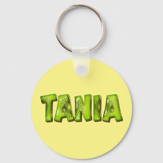 Tania Nom Porte-clés Design Kiwi (Recto)