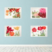 Tanigami Konan Flower Collectie Muurkunst Sets (Houten vloer)