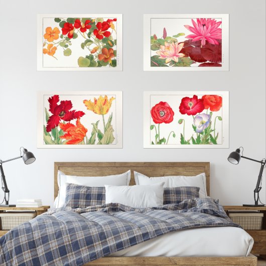 Tanigami Konan Flower Collectie Muurkunst Sets (Slaapkamer)