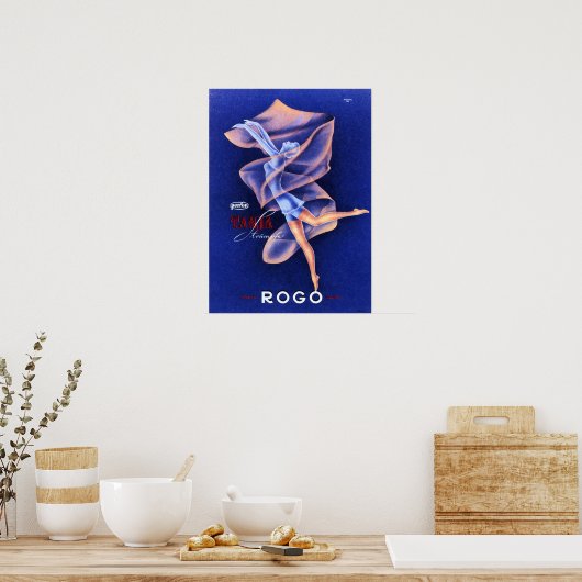 TANJA TRUMPH ROGO Lingerie Art Deco Frans Poster (Keuken)