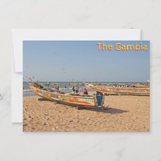 Tanji, Gambia-kaart (Voorkant)