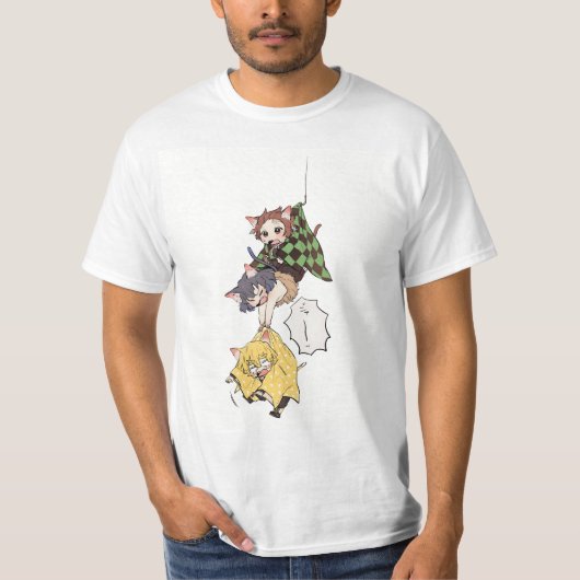 Tanjiro kamado cartoon t-shirt (Voorkant)