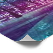 Tanjiro Kamado Demon schildert de maan Poster (Hoek)