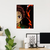 Tanjiro Kamado Demon Slayer Poster (Thuiskantoor)