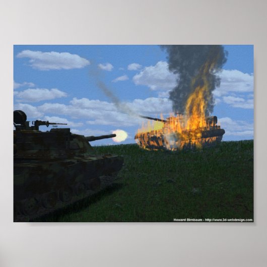 Tank Battle Poster (Voorkant)